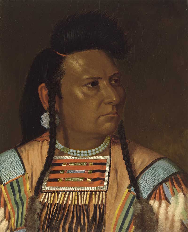 Chief Joseph, 1878, by Cyrenius Hall (1830-1904) National Portrait Gallery, NPG.68.19